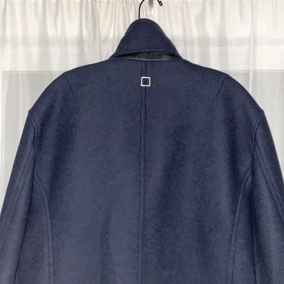 Wooyoungmi Paris fleece wool PeaCoat 1/1 Rare Find IT54 XXL UNI Designer Coat‌